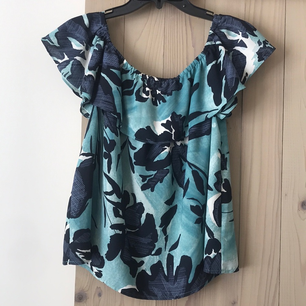 Off the shoulder floral top